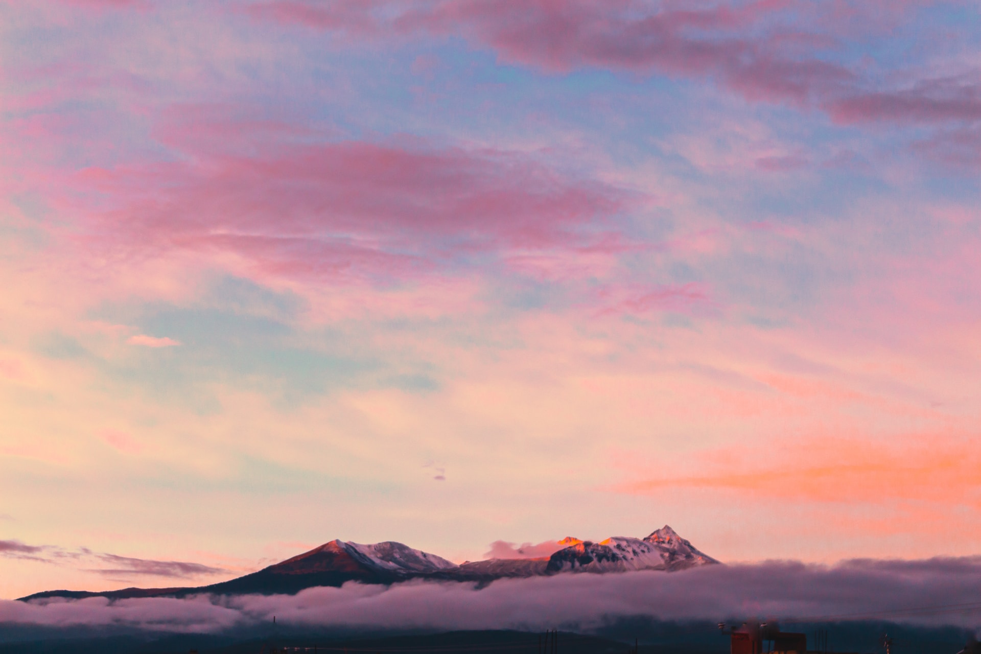 mountains during the golden hour